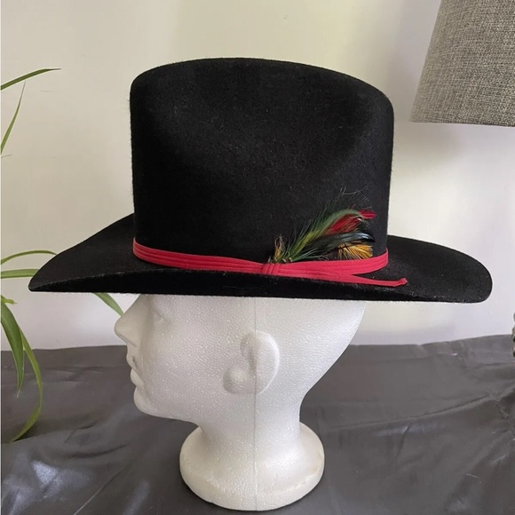 Smithbilt Black Wool Felt Western Cowboy Hat Stampede Size Small (20”) Canada - Picture 3 of 10